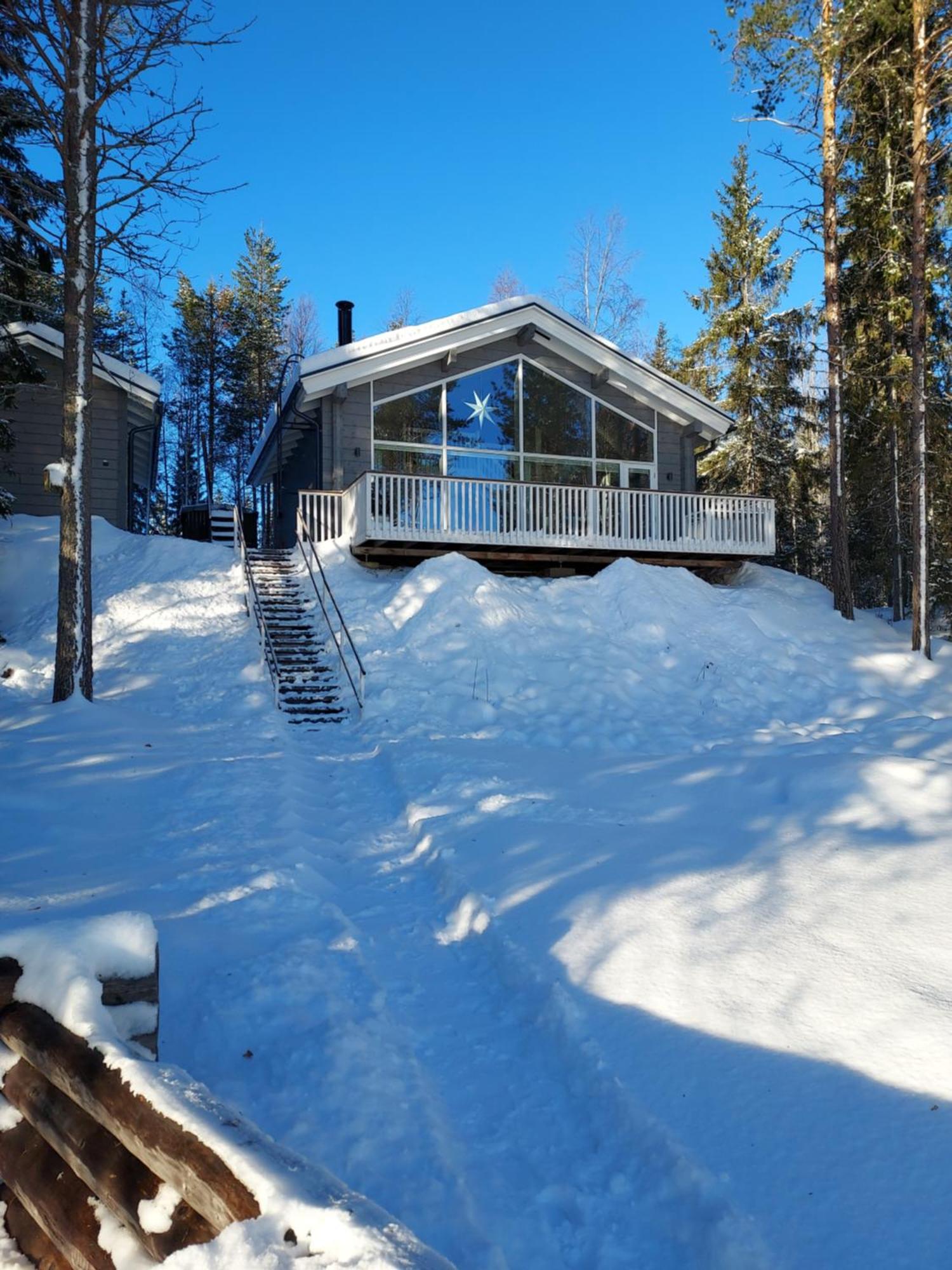 Villa Sirius Sieri, Nice Log-Cottage By The Lake Rovaniemi Exterior foto